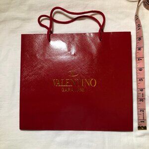 Authentic Valentino Garavani  Red Logo Gift Shopping Tote Bag